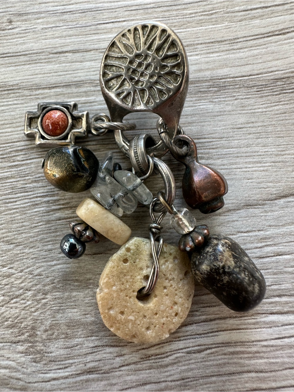 Robert Rose Mixed Media Boho Charm Earrings Southwest Rodeo Vintage Country - Picture 2 of 5